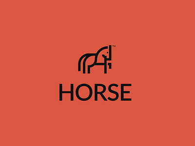 Horse logo design animals branding design horse identity illustration logo modern logo outline