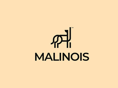 Malinois logo design branding design dog icon identity illustration logo malinois minimalism modern logo vector