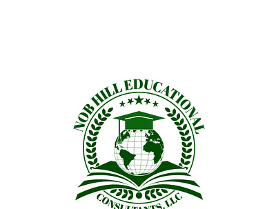 Nob Hill Educational Consultants LLC design education logo minimilist vector
