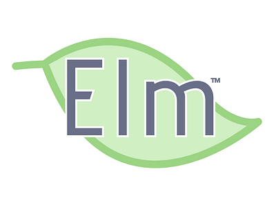 Elm Logo branding design icon logo typography