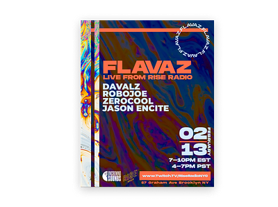 FLAVAZ Digital Event Marketing Poster design digitalmarketing event branding figma typography ui ux