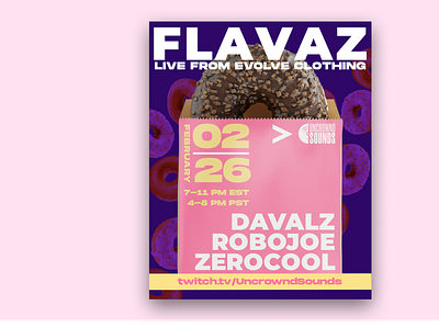 FLAVAZ digital event flyer design digitalmarketing illustration photoshop
