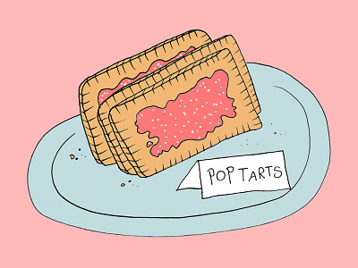 Pop Tarts brooklyn coffee illustration pop tarts