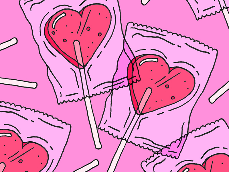 Candy Hearts by Alina Petrichyn on Dribbble