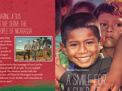 MPC Tri-fold brochure christmas cmyk kids nicaragua print smile