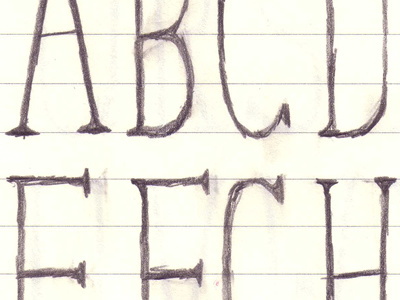 Now I know my ABC's... sketch typography