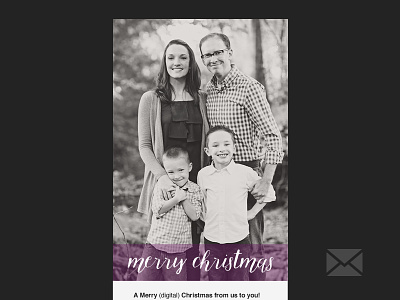 (Digital) Christmas Card christmas email html email made in texas my family is pretty awesome yep thats helvetica