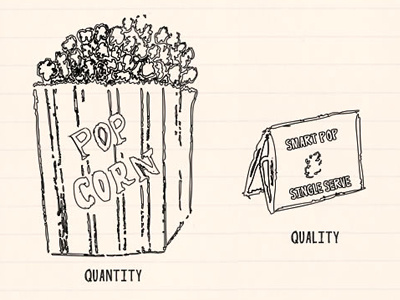 Quality vs Quantity - Popcorn