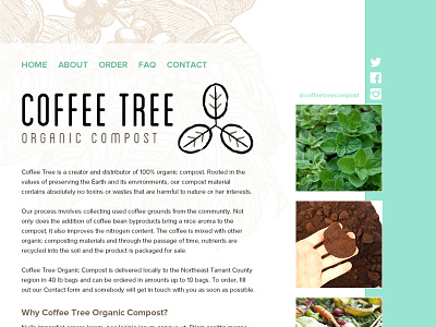 Coffee Tree Organic Compost - student website coffee compost freebie high schooler organic student student project web