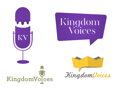 KingdomVoices - Options archer aw conqueror didot crown identity king kingdom logo marketing script microphone