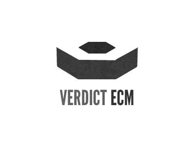 Verdict ECM - Hex Nut automotive hexagon identity league gothic logo transportation truck white space