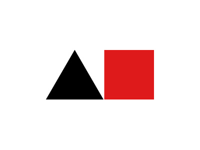 Tshirt Design black initstudio red shapes square triangle tshirt