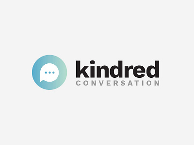 Kindred Conversation Logo chat conversation kindred conversation logo sans serif