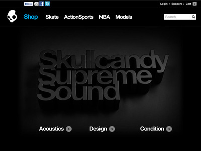 Ssexperience css experience jquery skullcandy supreme sound