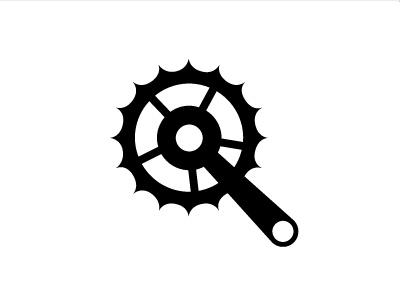 Title bike crank icon