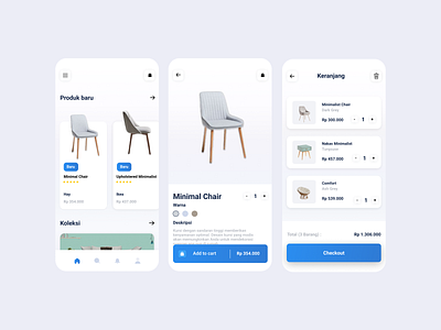 Minimal Furniture E-Commerce animation