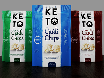 Keto Cauli Chips Packaging