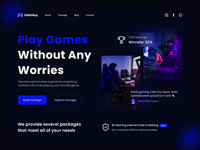 Dolankuy - Gaming Internet Cafe Site Header