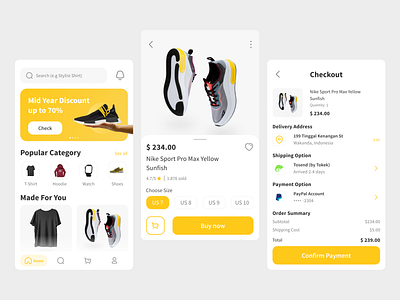 Clothes Shop App Exploration