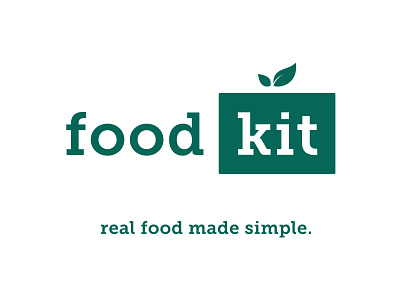 Food Kit Logo branding design flat icon logo minimal