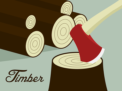 Timber axe branding cartoon flat graphic icon illustration logo lumber lumberjacks vector wood