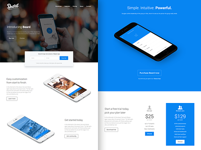 Beard - App Landing Page HTML Template app css html jquery landing page mobile parallax responsive startup template theme web