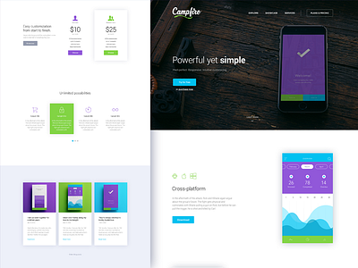 Campfire - Responsive Landing Page Template
