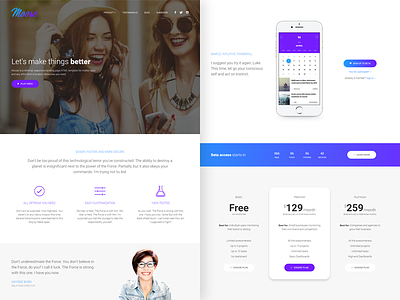 Moose - Modern Landing Page HTML Template app css features html jquery landing page mobile responsive startup template theme web