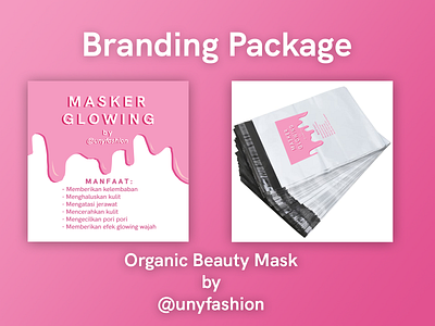 Branding Package banners beauty brand branding design mask mockup package plastic skincare