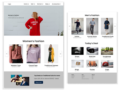 Ecommerce Business template clothing ecommerce men templates uiuxdesign women