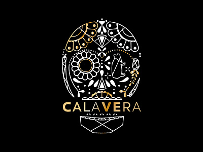 Calavera | Mexican Food Truck brand identity branding candy skull chicago design womb food truck logo mexican food nicole lafave providence rhode island skull