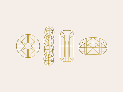 Deco Doughnuts bakery branding chicago design womb donuts doughnuts gold icon johnny doughnuts san francisco