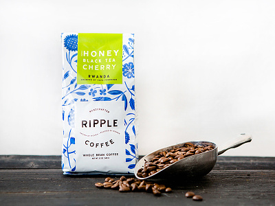 Ripple Coffee brand identity branding coffee design womb floral illinois nicole lafave package design packaging ripple coffee roasters south carolina