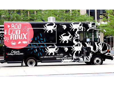 Boo Coo Roux Food Truck Design brand branding chicago design food truck hand identity lettering logo made for food trucks menu design restaurant
