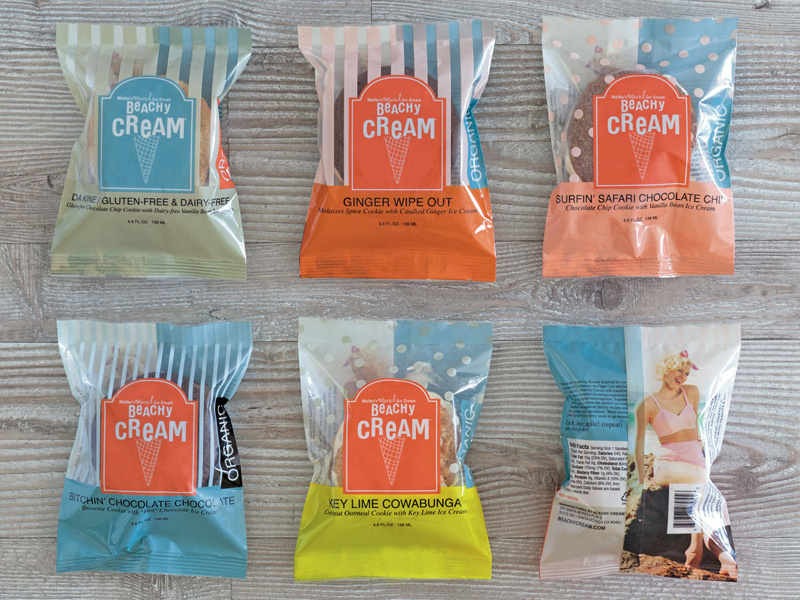 Beachy Cream Ice Cream Sandwich Packaging Design by Nicole LaFave on