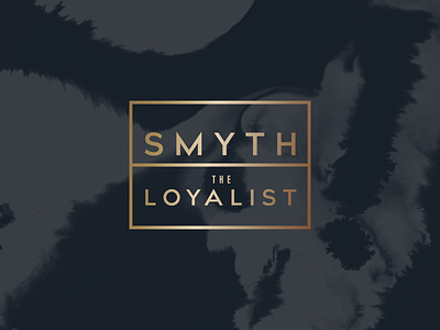 Smyth & The Loyalist Logo Design brand identity branding chef chicago dining food logo metallic restaurant west loop
