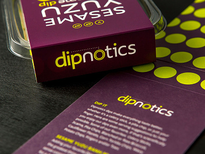 Dipnotics Packaging Design brand identity branding chicago dip food packaging logo packaging design product san jose sleeve