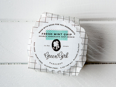 Green Girl Bakeshop Ice Cream Sandwich Packaging Design