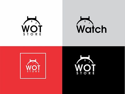 watch brand branding flat graphic design logo minimal