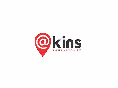 At kins logo branding flat graphic design logo minimal