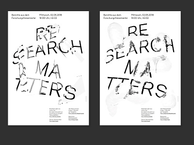 Research Matters Poster 3d blender graphic design poster design prints typography