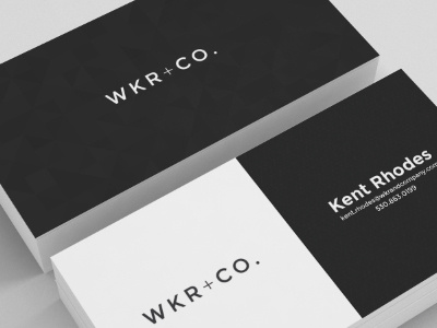 WKR + Co Business Card Concept illustrator photoshop