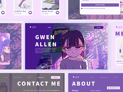 Gwen Allen - Website Design contactus design figma homepage landingpage prototype ui uiux uiuxdesign website websitedesign