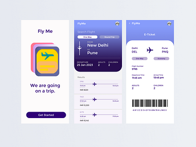 Fly Me - Flight Booking UI