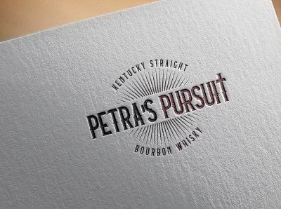 Petra's Pursuit Logo Dezine branding creative design creative logo minimal typography vector wine bottle wine label