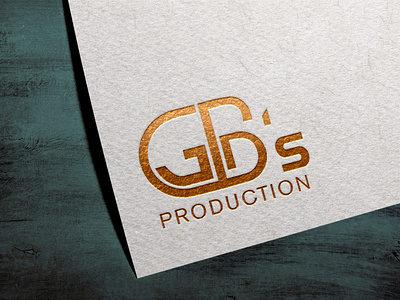 GB's Production Logo Dezine creative design creative logo minimal minimalist typography