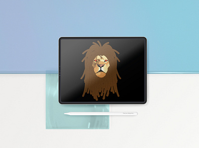 Lion with Dreads attractive bold branding creative design design draw dreads elegant illustration lion lion head lion king modern vivid