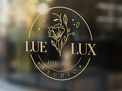 LUE-LUX adobe illustrator attractive badge brand identity branding creative design creative logo icon minimalist modern typography