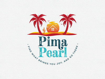 Pima Pearl adobe illustrator attractive branding creative design creative logo design modern rough typography vintage