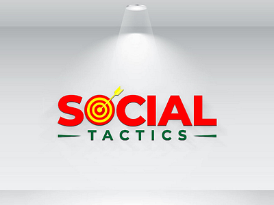 SOCIAL-TACTICS LOGO bold creative modern